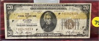 1829 $20 Federal Reserve of Atlanta Note
