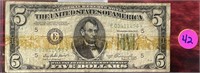 1950a Federal Reserve $5 Note