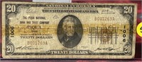 1929 $20 National Currency