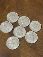 7 Kennedy Bicentennial Half Dollars