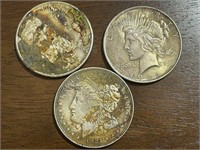 3 Silver Dollars