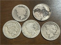 5 Silver Dollars
