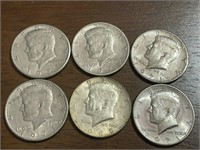 7 Kennedy Half Dollars