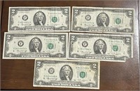 Five $2 Bills