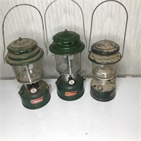 Three Coleman Lanterns
