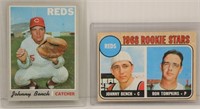 1968 & 1970 Johnny Bench Cards & Tompkins