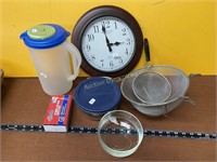 Wall Clock, Strainers and more