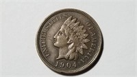 1904 Indian Head Cent Penny High Grade