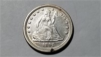 1891 Seated Liberty Quarter Extremely High Grade