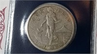 1909 Philippines Peso Silver Dollar