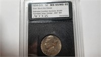 1954 S/S Jefferson Nickel ACCGS Graded MS65/65