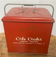 Antique Cola cooler - original red and white