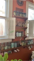 22 kitchen ball jars with the contents - used in