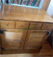 Ethan Allen side cabinet with one drawer and two