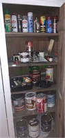 Paint cabinet - everything on the right hand side