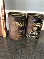 2 SUPERIOR CANS- RUSTY