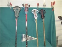 4 Lacrosse Sticks