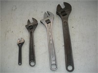 Adjustable Wrenches 3, 8, 10 & 12 Inches