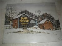 Mail Pouch Metal Sign  16x12.5 Inches