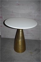 CONTEMPORARY DECORATIVE SMALL SIDE TABLE GLASS TOP
