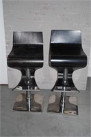 PAIR OF CONTEMPORARY MID CENTURY STYLE STOOLS