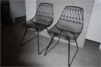 VINTAGE STYLE WIRE WRAP SIDE CHAIRS