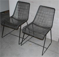 VINTAGE STYLE WIRE WRAP SIDE CHAIRS