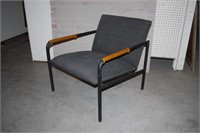 INDUSTRIAL STYLE LEATHER ARM WRAPPED CHAIRS
