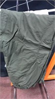 2 large north face pants. One has small holes