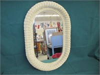 Oval Wicker Mirror