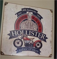 Hollister 60th Anniversary Metal Sign