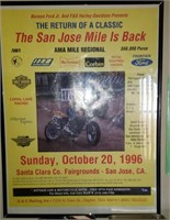 Framed San Jose Mile Poster