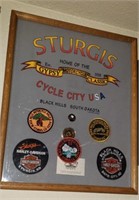 Sturgis Cycle City Framed Patches