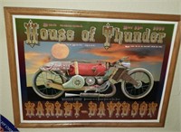 Framed House Of Thunder Harley Davidson
