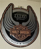 Metal 105 Years Harley Davidson Years