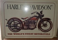 Metal Harley Davidson The World's Finest Motorcycl