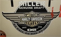 Miller Genuine Draft Harley Davidson Sign