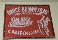 Bruce Brown Films Metal Sign