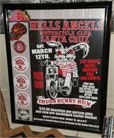 Framed Hells Angels Thugs Bunny Run Poster
