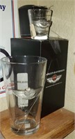 Harley- Davidson Glass Cup & Shotglass - Chipped