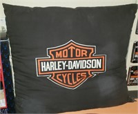 Black Harley- Davidson Pillow