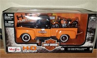 Maisto Harley Davison Orange Model Truck