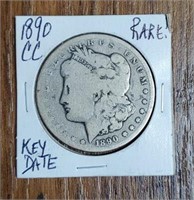 Rare 1890-CC Morgan Dollar: Key Date