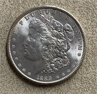 1889-P Morgan Silver Dollar