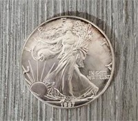 1987 American Silver Eagle Round #3