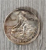 1 Troy Oz Silver Round "The American Prospector"