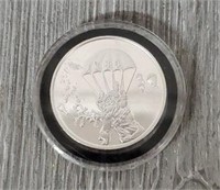 1 Troy Ounce Silver Round "1986 Santa"