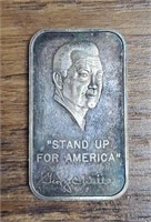 One Ounce Silver Bar: George Wallace