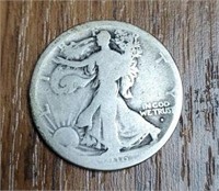 1916-D U.S. Walking Liberty Half Dollar