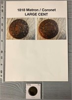 1818 Matron/Coronet Large Cent